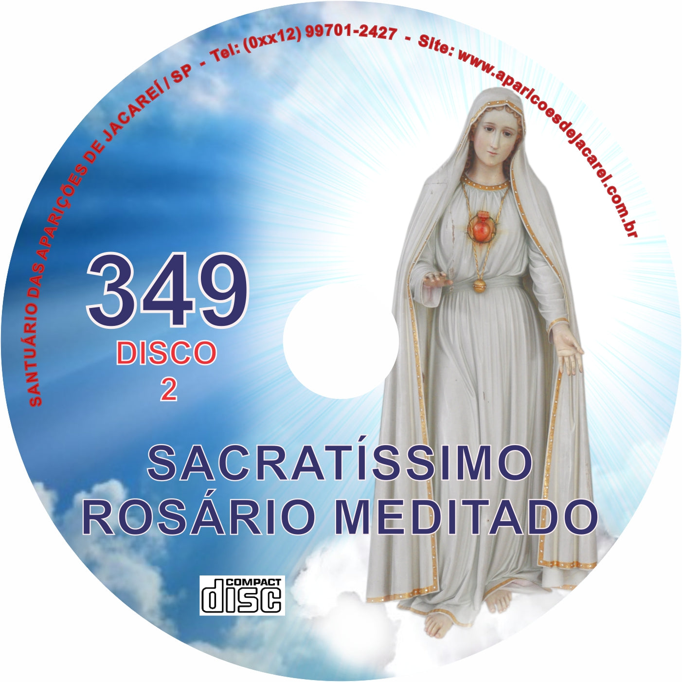 CD Rosário Meditado 349 CD Rosário Meditado 349